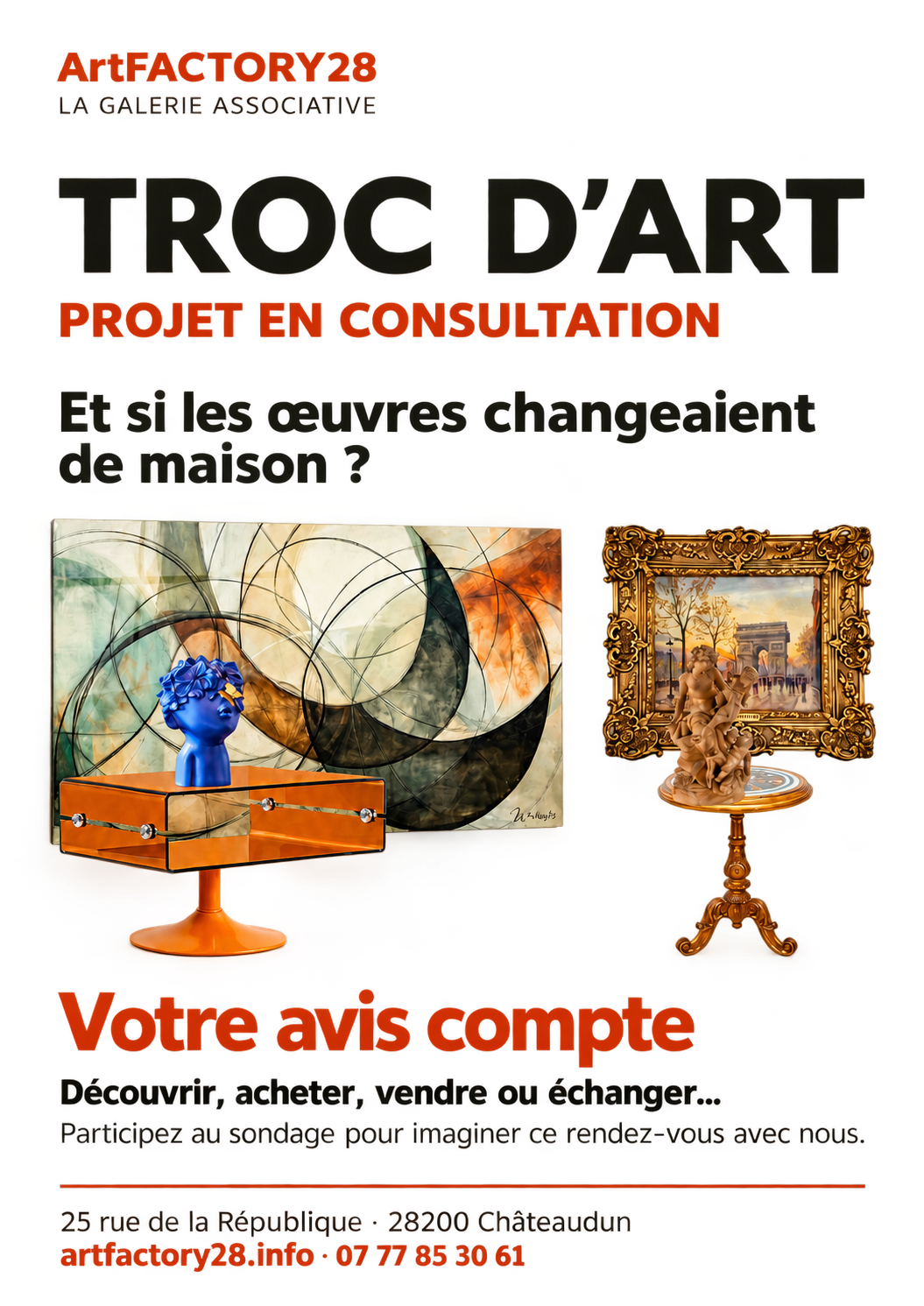 Affiche Troc d’Art — projet en consultation